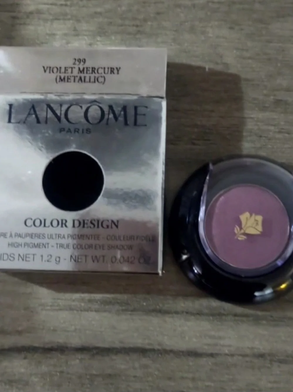 New Lancome Color Design Eyeshadow Full Size Violet Mercury 299 Metallic Rare